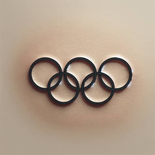 Olympic Style Minimal Tattoo Design