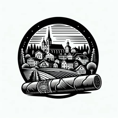 Serene Town Logo with Iconic Cigar | Brand Showcase