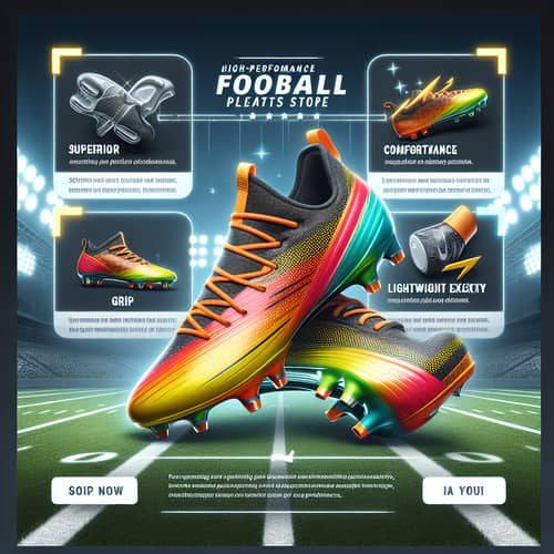 High-Performance Football Cleats | Superior Grip & Lightweight Flexibility