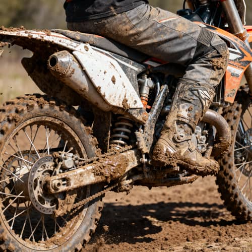 Guy on Dirt Motorcycle: Slightly Disgusting Shot Guy on Dirt Motorcycle: Slightly Disgusting Shot