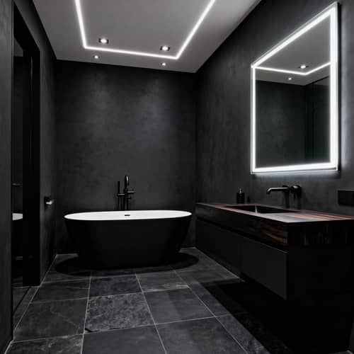 Sleek Dark Modern Bathroom Designs Sleek Dark Modern Bathroom Designs