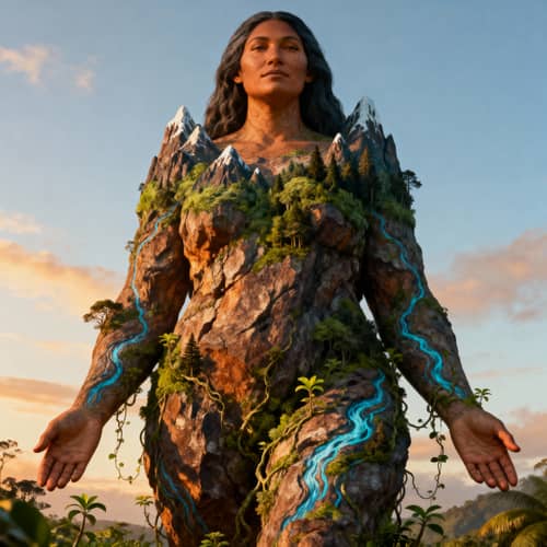 Full Body Demonstration of Papatuanuku the God Full Body Demonstration of Papatuanuku the God