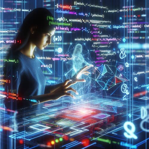 Futuristic Programmer Merging Code Lines with Expertise