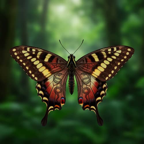 Colorful Wild Butterfly Tattoo Art