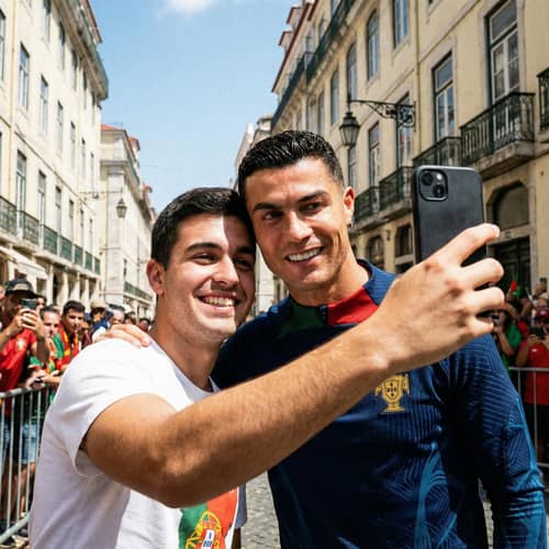 Selfie with Cristiano Ronaldo: Capture the Moment