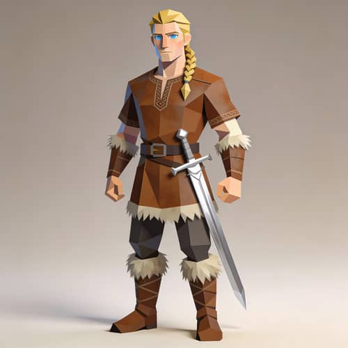 Stylized Low-Poly Fantasy Character Design