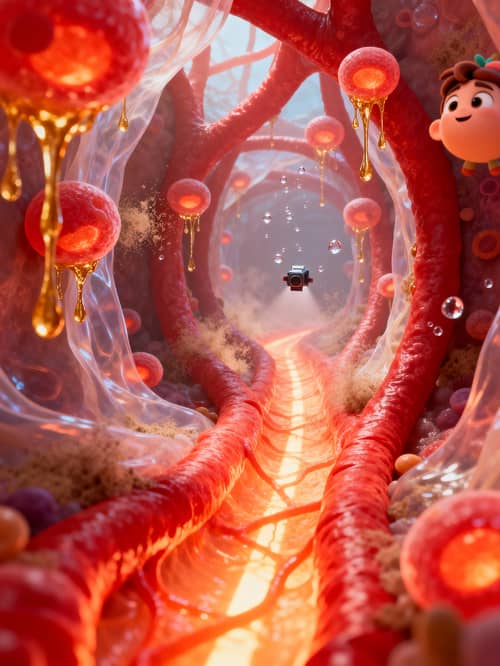 Explore a Pixar-Style Micro World in the Human Body