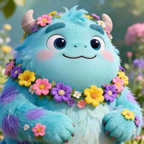 Animated Flower Monster Art