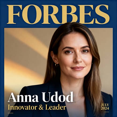 Forbes Magazine Cover Featuring Anna Udod Forbes Magazine Cover Featuring Anna Udod