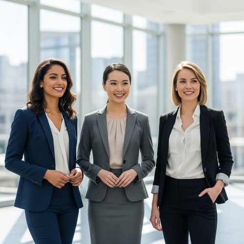 Diverse Women in Corporate Attire