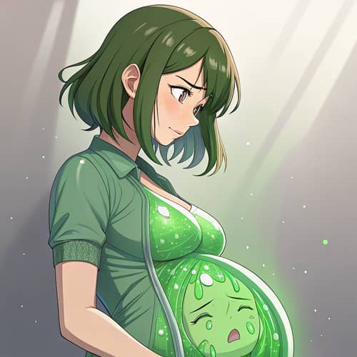 Green-Slime Girl: A Unique Anime Character