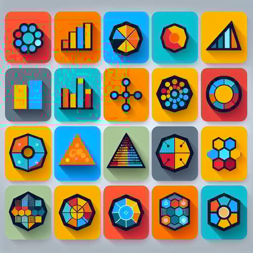 Colorful Shapes Data Visualization | Vibrant Power BI Dashboard