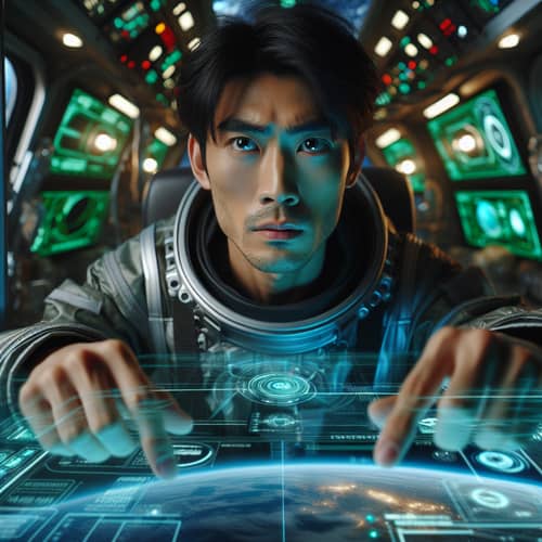 Ambitious East Asian Man Conquering Space | Cosmic Exploration
