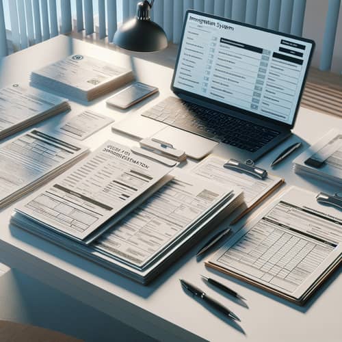 Modern Immigration Document Organization | Visa, Asylum & Work Forms