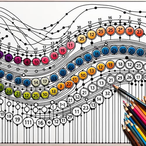 Join Dots 1-20 Color Picture | Vibrant Sequential Dots Connected