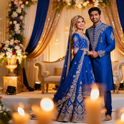 Romantic Royal Blue Wedding Attire Inspiration Romantic Royal Blue Wedding Attire Inspiration