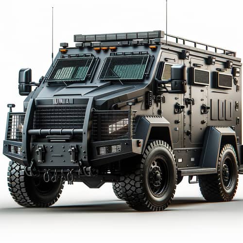 UIP Armored Van: Strength & Readiness for Law Enforcement