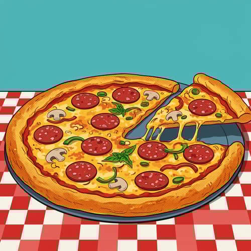 Ben Day Dots Pizza: Unique Culinary Art