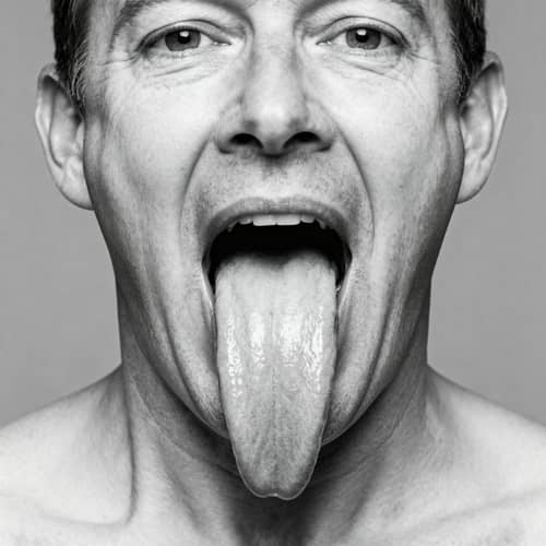 Unbelievable Tongue Length – Unique Facial Portrait