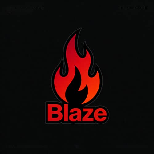 Blaze K-Pop Group Logo Design Blaze K-Pop Group Logo Design
