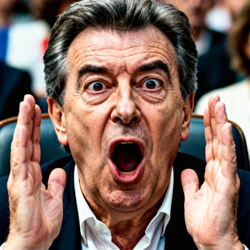 Melenchon Pretends to Be Shocked - Viral Photo Edit Melenchon Pretends to Be Shocked - Viral Photo Edit