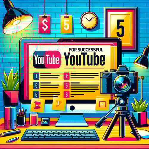 5 Pro YouTube Tips for Success | Modern Workspace Scene