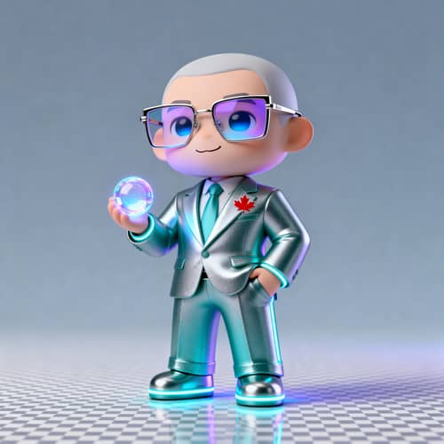Luxury Tech Mascot for RockyLens Opticians