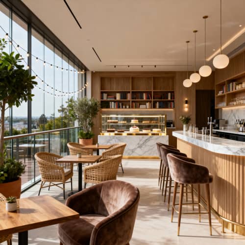 Modern Cozy Bakery with High-End Cakes Modern Cozy Bakery with High-End Cakes