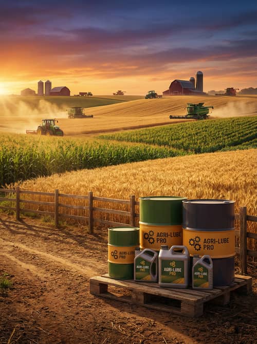 High-Quality Advertising Background for Agricultural Lubricants High-Quality Advertising Background for Agricultural Lubricants