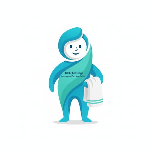 Mascot with Towel and Heartfelt Service Message Mascot with Towel and Heartfelt Service Message