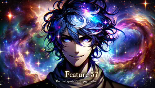 Ethereal Galaxy Villain with Blue Purple Hair | Art Station