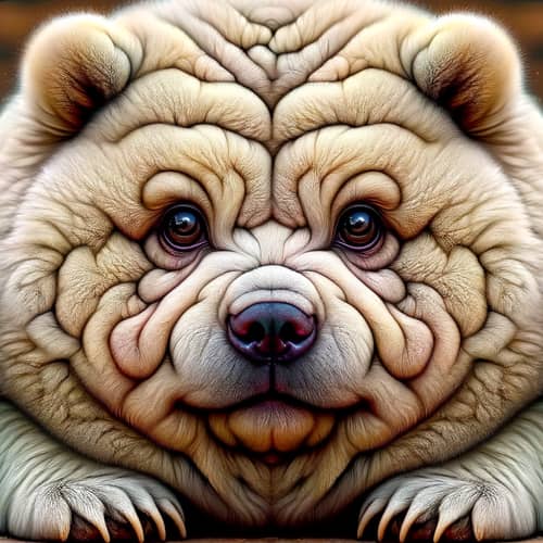 Chubby Bear with Distinctive Features