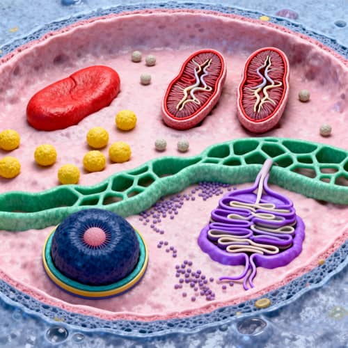 Intricate Biological Cell Diagram