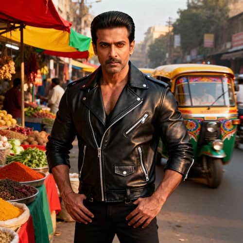 Stylish Indian Man in Urban Landscape Stylish Indian Man in Urban Landscape