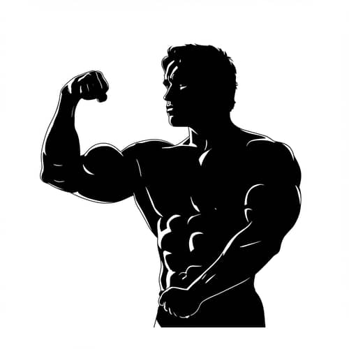 Arnold Schwarzenegger Black Silhouette Art