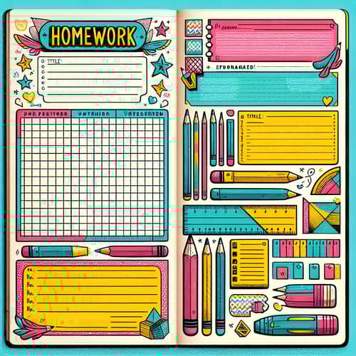 Vibrant Design for Homework | Grid Patterns, Doodles, Feedback