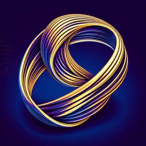 Elegant Golden Rings - Royal Blue & Deep Purple | Romance & Whimsy