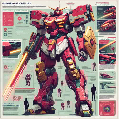 Sinanju Gundam: Futuristic Robot Suit Infographic