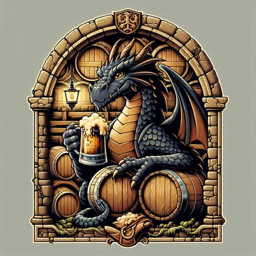 Cellar Dragon Brewery: Premium Beer Coat of Arms