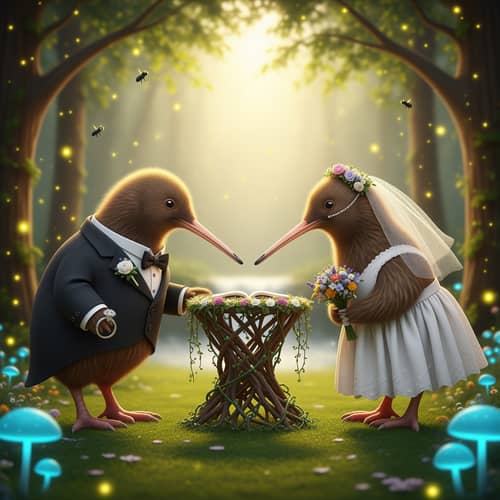 Kiwi Birds Wedding - A Unique Love Story Kiwi Birds Wedding - A Unique Love Story