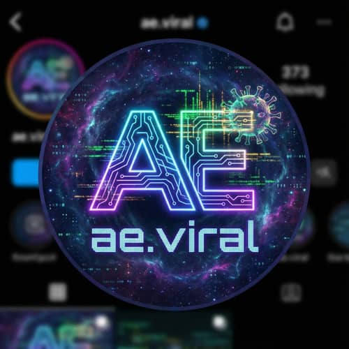 Unique Instagram Profile Picture Design for ae.viral