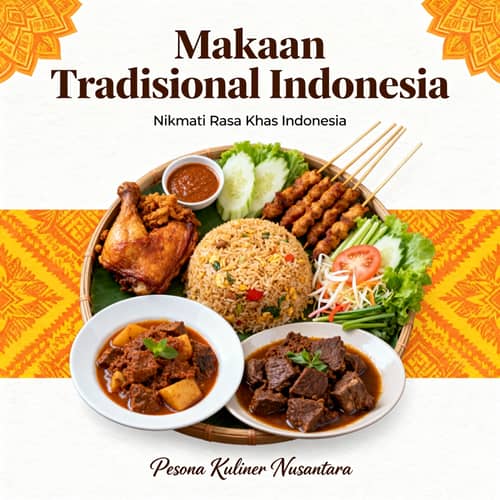 Traditional Indonesian Food Poster