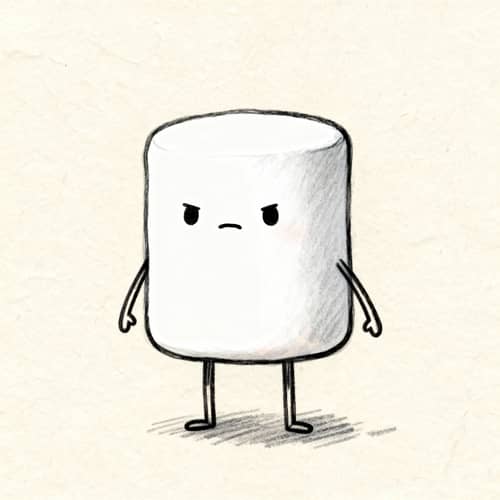 Cute Marshmallow Character for Indie Game Art