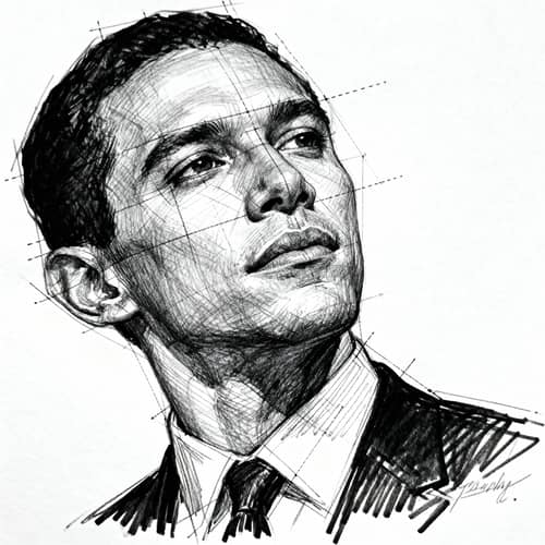 Professional Pen Drawing Image Transformation