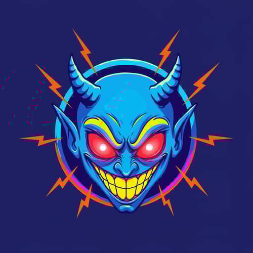 Creepy Demons Rock Band Logo Design