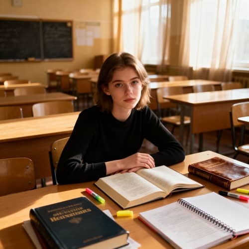 Captivating College Classroom Scene