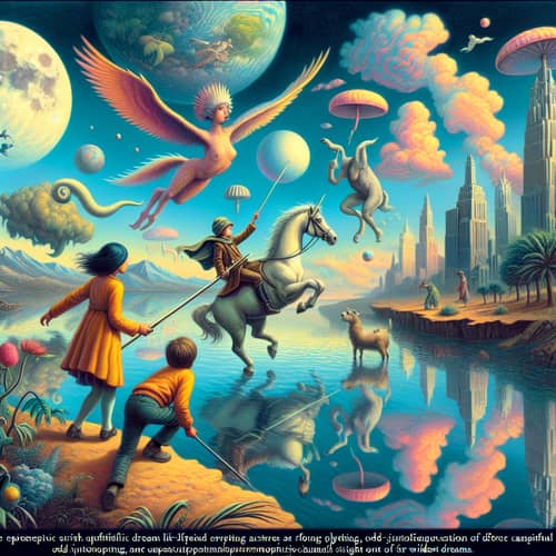 Surreal Adventure of Young Girl & Boy: Dream Exploration