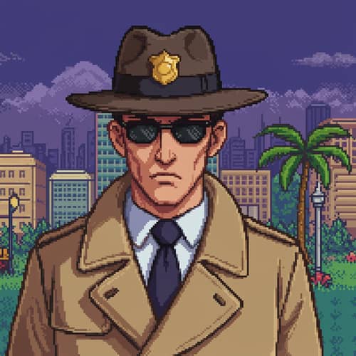 1950s Police Inspector Game Boy Advance Character