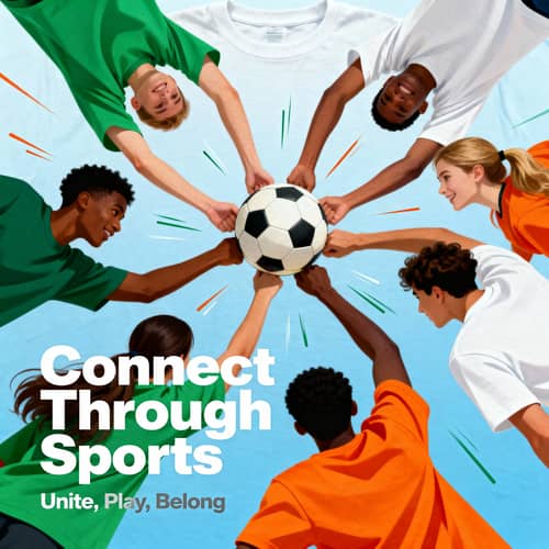 T-Shirt Design: Connect People Through Sports