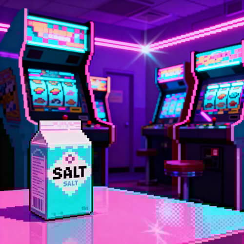 Retro Wave 8-Bit Art: Salt Pack & Arcade Background Retro Wave 8-Bit Art: Salt Pack & Arcade Background